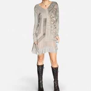 Made in Italy Silk V Neck Flowy Top